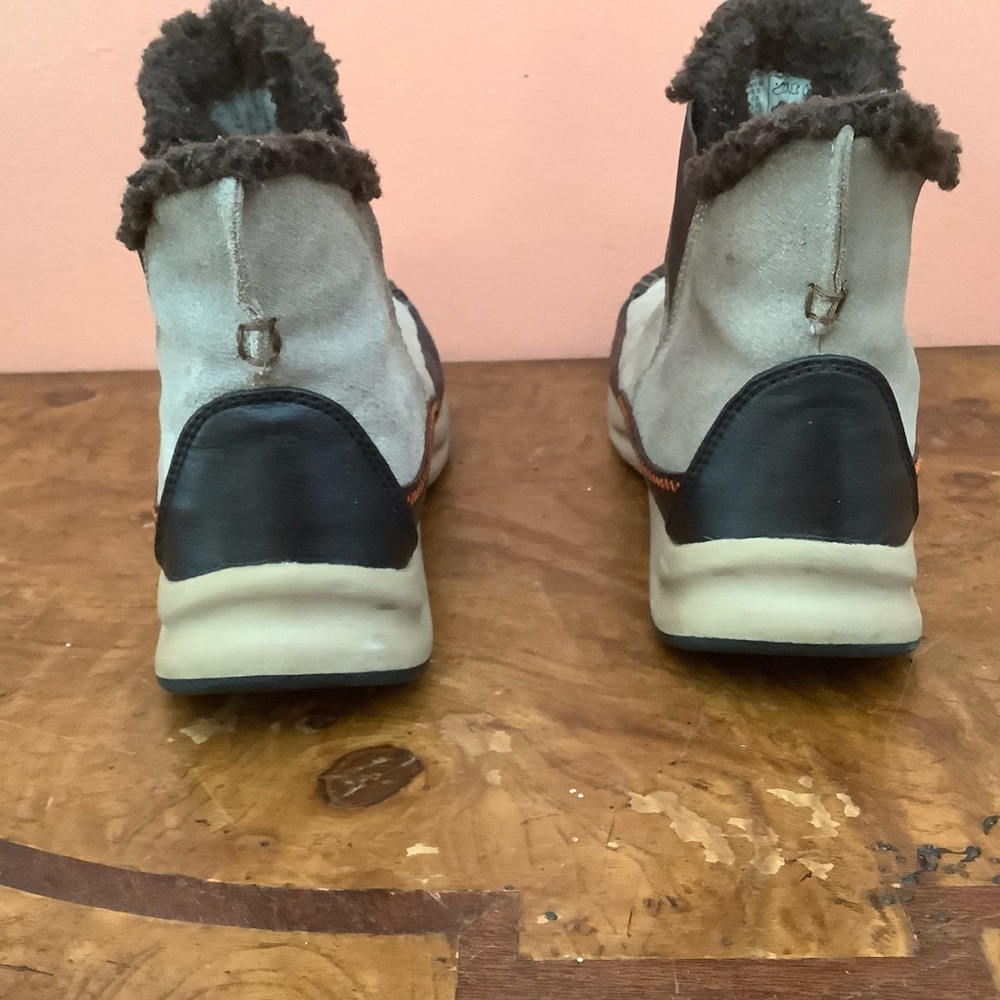 Lands' End 406535 Brown Boot Ankle Bootie Sherpa Lined Women's Size 7B - Picture 4 of 13